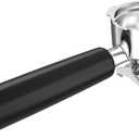 MAttinata 51mm Aluminum Metal Portafilter with Shape Double Spouts, Espresso Machine Handle Replacement Parts, 3 Ears Cafe Bracket Holder for Single & Double Filter Baskets