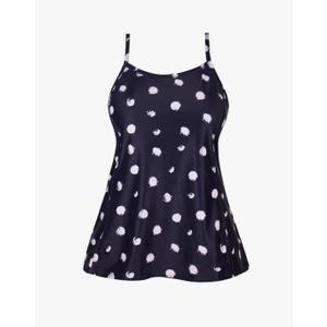 JINXUEER Women's Plus Size Flowy Swimsuit Crossback Tankini Top Modest Swimwear, Size 16