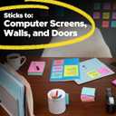 Post-it Super Sticky Notes, Limited Edition Color Collection, 3x3 in, 15 Pads/Pack, 45 Sheets/Pad (7.9" x 11.9")
