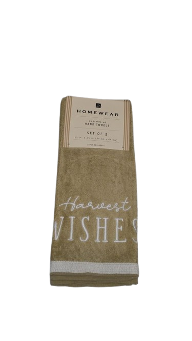 Home Wear Hand Towels Set Of 2 15x25