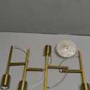 EGM 4-Light Modern Sputnik Chandelier, Mid Century Ceiling Light Fixture, Semi Flush Mount Ceiling Lights for Dining Room Bedroom Foyer Hallway Kitchen Office (Bronze, 4 Lights-1 Pack)