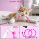 3 x SAMONPOW for iPhone Charger Cord 66W Fast Charging Cable 3.3FT Cute Jade Beaded USB to ISO Charging Cord for Women Girls Phone Charger Cord for iPhone 14 13 12 11 Pro Max XR XS X 8 7 iPad, Pink