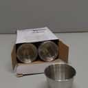 Meanplan 48 Pack Metal Ramekins Stainless Steel Condiment Sauce Cups 1.5 oz Individual Round Condiments Small Metal Ramekins Reusable Mini Dipping Cups Kitchen Vinegar Butter