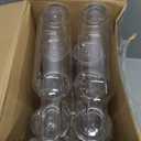 Tioncy 20 Pcs 15 oz Plastic Long Neck Coquito Bottle Empty Clear Liquor Wine Bottles with Screw on Caps Homemade Wine Coquito Limoncello Containers for Drinks DIY Christmas Craft Decoration