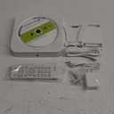 Bluetooth Portable Home CD Music Player with Remote Control, Timer, Built-in Speakers and LED Display - FM Radio Boombox (White)