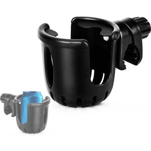Marine Rail Cup Holder with 360 Degree Rotation Adjustable Clamp,Clamp Mount Cup Holder No Drilling for Jon Boat, Pontoon Boat,Bimini Top Hardware.