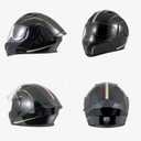 DOT Approved Modular Flip Up Motorcycle Helmet, Dual Visor Full Face Adult  X-Large