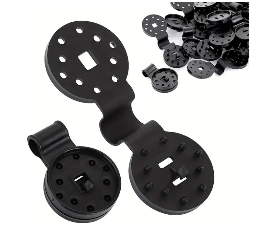 50Pcs Shade Cloth Clips, Plastic Tarp Clips, Greenhouse Shade Cloth Fix Clamp, Windproof Awning Clamp Grip, Universal Garden Plant Clamps for Garden Patio Awning Mesh