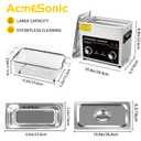 Commercial Ultrasound Cleaning Machine with Knob, 3L Professional Ultrasonic Cleaner, 40kHz with Heater and Timer for Tools, Jewelry, Watches, Glasses, Dentures, and Small Metal Parts