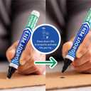 Grout Pen Black Tile Paint Marker: Waterproof Grout Paint, Tile Grout Colorant and Sealer Pen - Black, Narrow 5mm Tip (7mL) - 3 Pack