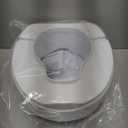 Raised Toilet Seat with Lid for Elderly, 6" High Toilet Seat for Elongated or Standard Commode, Raised Toilet Seat for Seniors, Handicap Toilet Seat Riser with Cover