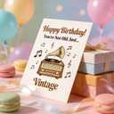 2 x Elegantly Humorous Just Vintage Birthday Card for Elderly, Parents, Boss  Respectful & Witty Greeting Card from Child, Team, Employee  Thoughtful Gift Set (QY-9)