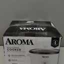 Aroma Housewares Aroma 6-cup (cooked) 1.5 Qt. One Touch Rice Cooker, White (ARC-363NG), 6 cup cooked/ 3 cup uncook/ 1.5 Qt.