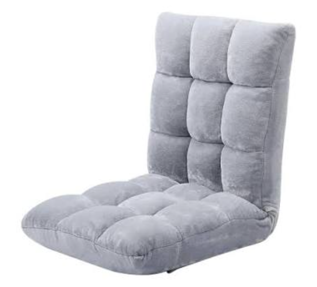Birdrock Floor Chairs Adjustable Lazy Floor Sofa Folding Chair Memory Foam Floor Chair for Reading Games Meditating Padded Gaming Chair 