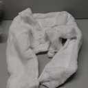 Blulu Girls Faux Fur Bolero Princess Shawl Wraps Girls Shrug Coat Jacket Flower Cape Wedding Party Dress 10-11Y