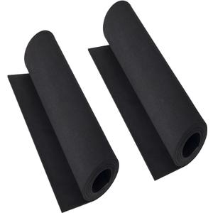 2-Pack Black Eva Foam Cosplay Sheets roll, Premium eva Craft Foam 2mm Thick, 13.5" x 49", High Density 86kg/m3 for Cosplay Costume, Crafts, DIY Projects by MEARCOOH