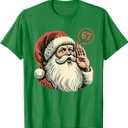 67 Christmas Funny Six Seven Meme Brainrot Santa Claus Boys T-Shirt XS Green