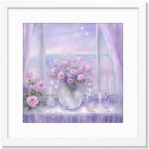 THREELOVE 16x16 Frame White, Display Picture 12x12 with mat or 16x16 Without mat, Photo Poster Picture Frame Wall Mounting Home Decor, 1-PCS