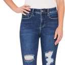 Royalty For Me Women's Women's Vintage Tulip Hem Ankle Jean (Blue)