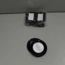 Fullhawl 100 Pcs Hanging Christmas Tree Mini Picture Frames Small Picture Frame Ornaments 2x3 Inch Black Photo Frames Glitter Paper Picture Frame with Ribbon for Family Photo Wall Table Decor