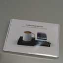 Coffee Mug Warmer with 15W Wireless Phone Charger & 3A USB Charging Port, 3 Temp Settings & 8H Auto Shut Off, Candle Warmer Plate for Heating Coffee, Milk, Tea & Candles,Valentine's Day Gift(Black)