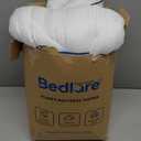 BEDLORE Queen Mattress Topper, Thick Pillow Top Pad for Back Pain Relief, Cooling Soft Mattress Cover with Deep Pockets 6-18 inch (White)