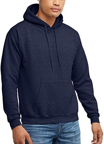 Hanes EcoSmart Hoodie, Midweight Fleece, Pullover Hooded Sweatshirt for Men Size XL