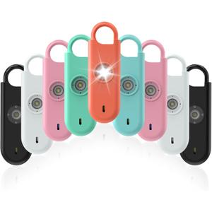 Fauxomor 140dB Personal Safety Alarm for Women, 3 Pack Safe Alarm Protection Keychain with Strobe Light & Low Battery Notice, Security Siren Self Defense for Kids Seniors College Girls