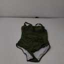 Aqua Eve One Piece Bathing Suit for Women Tummy Control Swimsuit Slimming Vintage Swimwear (Medium, Army Green)