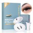 Pawotence Magnetic Eyelashes without Eyeliner Magnetic Lashes with Applicator, Soft Magnets False Eyelashes Magnetic Lashes, No Glue No Eyeliner Needed Easy to Wear Reusable Magnetic Eyelashes Kit
