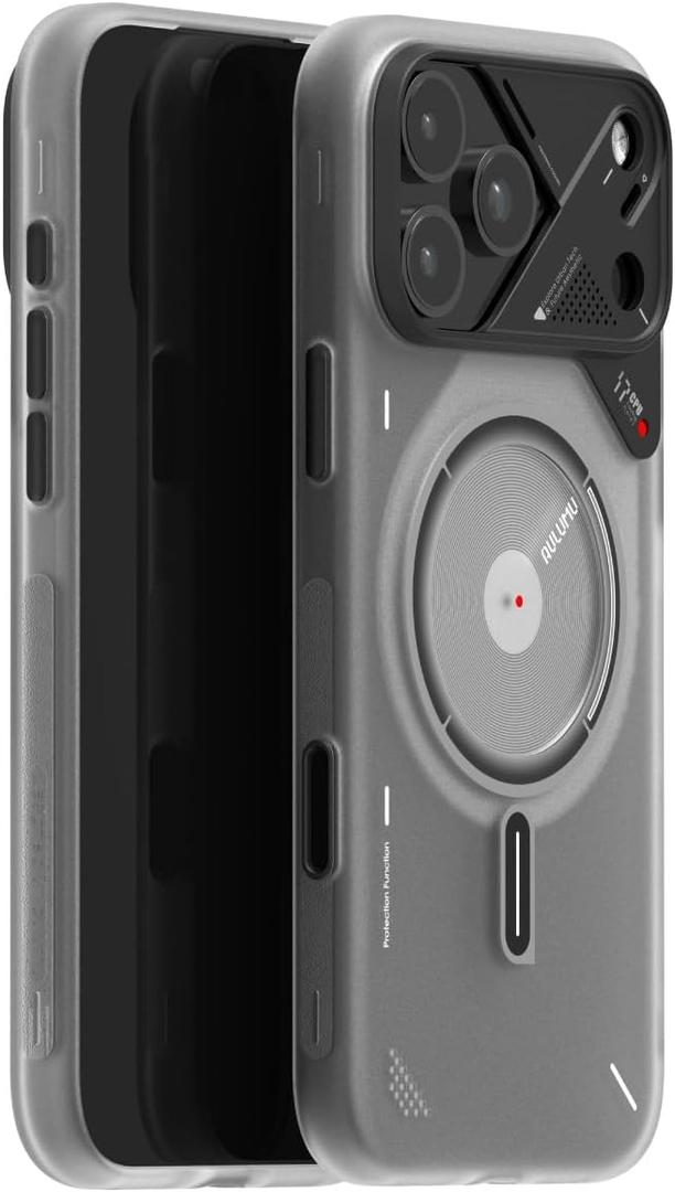 Aulumu A17 iPhone 17 Pro Max Magnetic Thermal Case | CoolHyper | with Camera Control | IMD Technology | Compatible with Magsafe | Touch Translucent White