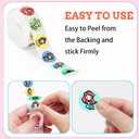Cute Pixel Princess Dot Stickers Roll(2 x 500 pcs)