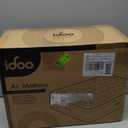 iDOO Queen Air Mattress with Built in Pump, 18 Raised Comfort Inflatable Mattress Blow up Mattress, Upgraded Four Chamber Portable Air Bed for Camping, Guests and Home, Colchon Inflatable, 650 lbs Max (Grey)