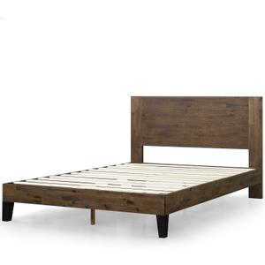 Zinus Tonja Wood Platform Bed Frame with Headboard, Mattress Foundation with Wood Slat Support, No Box Spring Needed, Easy Assembly, Queen