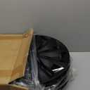 Hubcaps Wheel Cover Replacement R16 Size Hub Cap Universal-Fit Steel Wheel Rim Caps ABS Tire Covers for Most Cars Trucks Sedans SUV -Set of 416-inchBlack