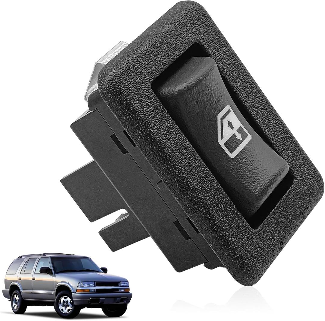 15151466 Rear Window Switch Compatible with 2001-2004 Sonoma 1995-2001 Jimmy 1996-2001 Bravada 1995-2005 Blazer 2001-2004 S10 Rear Lift Glass Window Switch 5 Pin 4 Door