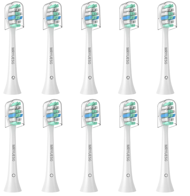 MRYUESG Replacement Toothbrush Heads for Philips Sonicare Replacement Heads, 10 Pack, Electric Tooth-Brush Head Compatible with Phillips, White-Blue