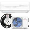 18000BTU Mini Split Air Conditioner& Heater, 19 SEER2 208-230V Wall-Mounted Ductless AC Unit Cools Rooms up to 1250 Sq. Ft, Energy Efficient
