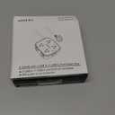 6 Ft Surge Protector Power Strip - 8 Widely Outlets with 4 USB Ports, 3 Side Outlet Extender with 6 Feet Extension Cord, Flat Plug, Wall Mount, Desk USB Charging Station, ETL,Black