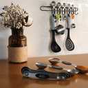 Magnetic Measuring Spoons Set of 6 Stainless Steel Dual Sided Stackable Teaspoon for Measuring Dry and Liquid Ingredients