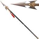 SV Handmade Spear Made of Stainless Steel 56.3 inches, Suitable for Display or Collection