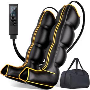 Air Compression Leg Massager, Professional Sequential Foot & Full Leg Massager for Circulation and Pain Relief, Fast Recovery Compression Boots for Athletes, Gifts for Men Women