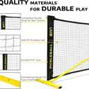 A11N SPORTS Designed for All Weather Conditions with Steady Metal Frame and Strong PE Net, Regulation Size Net with Carrying Bag- 22 Wide x 36 Tall, Indoor/Outdoor Use