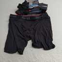 Hanes Total Support Pouch Men's Boxer Brief Underwear, Anti-Chafing, Moisture-Wicking Odor Control, 3-Pack (Reg or Long Leg) (Grey/Black) XL