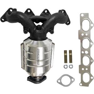 Front Converter Compatible with 2004-2012 Hyundai Elantra, 2007-2008 Hyundai Tiburon, 2004-2009 Kia Spectra 2.0L l4 Catalytic Convertor High Performance (EPA Compliant)