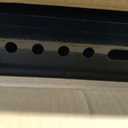 18x18 Bolted Steel Mounting Brackets for Trailer Tool Box, Set of 2- Black