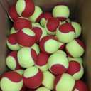 Hanaive 24 Pack Tennis Balls for Kids 75% Low Compression Stage Kids Tennis Ball Bulk for Beginners Ball Machine Training Transition Practicing PET Dog Playing Practice on Short 36 Foot Court
