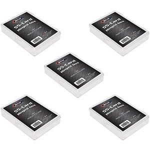 BCW Hinged Trading Card Box – 55 Count (Pack of 5) | Clear Plastic Card Storage Box | Snap Lock Trading Card Case for Pokémon, and TCG Cards