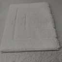 DEXI Bathroom Rug 32x20, Non Slip Washable Bath Mat for Shower Floor, Absorbent Soft Bathmat with Rubber Backing, Quick Dry Microfiber Carpet, White (1'8" x 2'8" (Rectangular))