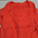 Kaximil Women's Square Neck Ruffle Hem Mini Dress Ruched Waist Long Sleeve Corset Short Party Dresses (Large, Red)